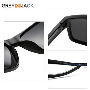 Lunettes de soleil polarisées Greyjack, monture noire en PC, verres TAC photochromiques UV400, lunettes de sport d'extérieur - Product Image 2