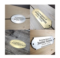 Plaque nominative métallique personnalisée, petite emblème de marque avec logo 3D gravé avec votre nom, thème sportif, technique de moulage