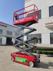 เครื่องยกกรรไกรไฟฟ้าด้วยตัวเองแบบ XE100C แมนด์เครื่องจักรก่อสร้างแพลตฟอร์มการทำงานทางอากาศ - Product Image 5