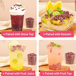 Perles de Boba au Goût Citron Certifiées Halal Dedu, 1,2 <span class=keywords><strong>Mille</strong></span> Unités, Idéales pour les Boissons au Boba, les Bonbons et les Garnitures de Crème Glacée - Product Image 6