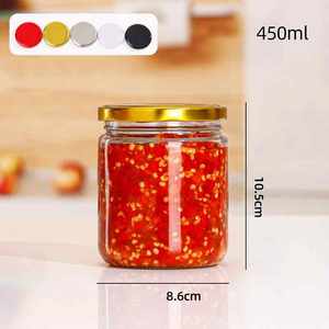 Empty Food Grade Glass <b>Jars</b> with Lids <b>Airtight</b> Storage for Jelly Cream Jam Pickle & Spice Mason Style Bulk Pack - Product Image 3