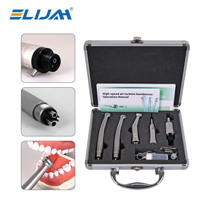 Kit de pièces à main dentaires ELIJAH CYC221 à basse et haute vitesse, turbine à air, pièce droite, pièce contra-angle, moteur à air 2/4 trous, certifié CE - Product Image 4