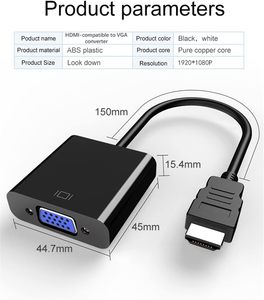 <span class=keywords><strong>Adaptador</strong></span> <span class=keywords><strong>HDMI</strong></span> <span class=keywords><strong>a</strong></span> VGA chapado en oro SYONG (macho <span class=keywords><strong>a</strong></span> <span class=keywords><strong>hembra</strong></span>) 1080P contiene puerto de audio de 3,5mm y puerto de fuente de alimentación <span class=keywords><strong>USB</strong></span> <span class=keywords><strong>para</strong></span> computadora portátil PC <span class=keywords><strong>TV</strong></span> - Product Image 6