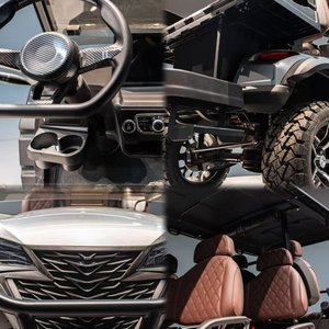Voiturette de <span class=keywords><strong>golf</strong></span> électrique Kepler <span class=keywords><strong>ultra</strong></span>-silencieuse, à économie d'énergie, 6 places, avec châssis en acier robuste, sièges antidérapants, moteur AC, éclairage LED, certifiée CE/DOT - Product Image 4