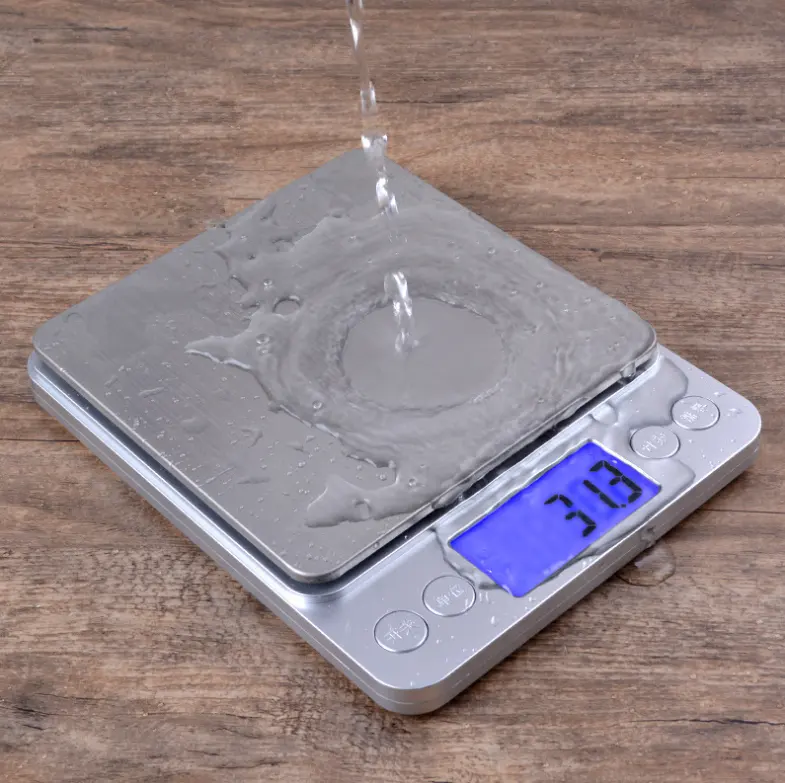 Batería resistente al agua o cargador USB recargable 500g 1kg 2kg 3kg balanza de cocina electrónica multifunción para medir el peso de los alimentos