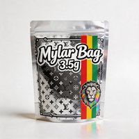 Sacs en Mylar personnalisés fabriqués en usine, holographiques, refermables, étanches aux odeurs, imperméables, imprimés sur mesure pour le stockage d'objets de petite taille