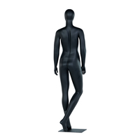 Ventana señora mujer negro fibra de vidrio Fitness modelos Pantalla de cuerpo completo mujeres maniquíes Mujer con soporte