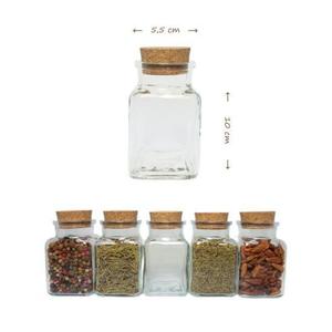Tarros de vidrio de 240 ml con tapones de corcho - Product Image 2