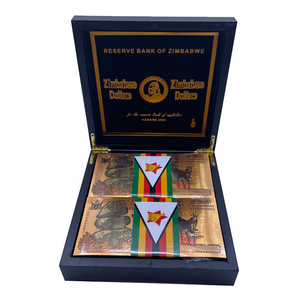 UV Printing 10k Billion Zimbabwe Dollar Gold Foil Banknote Collectible - Product Image 1