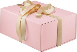 Boîte cadeau <span class=keywords><strong>rose</strong></span>, avec ruban pour cadeaux, fermeture magnétique, emballage cadeau pour anniversaire, Saint-Valentin, fête des mères, anniversaire de mariage - Product Image 2