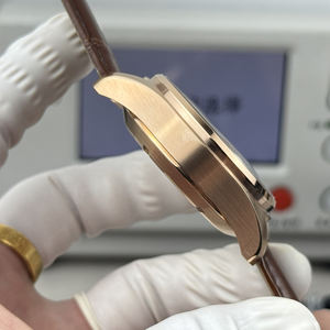 Reloj Cronógrafo Automático para Hombre, Modelo 2026, Movimiento 7750, Caja Color Oro Rosa, Correa de Cuero Italiano con Función de Fecha - Product Image 5