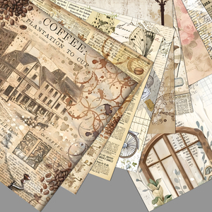 Carta Origami Quadrata 15cm con Motivo <span class=keywords><strong>Giornale</strong></span> Stile Retrò Britannico, Stampa Fronte-Retro per Origami Gru, Artigianato Fai-da-Te, Vendita all'Ingrosso - Product Image 1