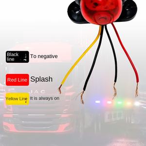 Mini Feu de Position LED Rond Double Face Bicolore 12V 24V IP68 pour Camion Remorque Fourgonnette Pick-up Marque LJZ Garantie 1 An - Product Image 4