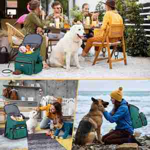 Transportín para perros pequeños, bolsa para gatos, transportadores de mascotas para perros pequeños, transportadores suaves para gatos, bolsillos multifunción, viaje para mascotas de fin de semana - Product Image 5