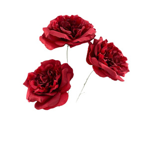Fleurs artificielles en soie Pingping à 3 têtes, décorations de mariage, toile de fond pour banquets d'hôtel - Product Image 5