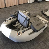 Canoë double gonflable pour 2 personnes, bateau de pêche résistant à l'usure, hovercraft en tissu Oxford, taille personnalisable, garantie de 3 ans