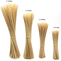 Brochettes de barbecue en bambou, 3.0mm, 25cm, 100 pièces