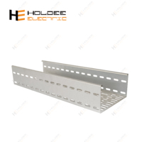 Holdee Câble-canal perforé 1,6 mm, design ventilé/à fentes, galvanisé à chaud
