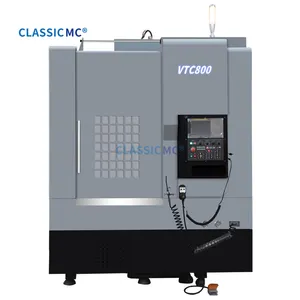 Klassieke Metalen Cnc Draaibank Verticale Verwerking Machine Vtc800 Voor Hete Verkoop