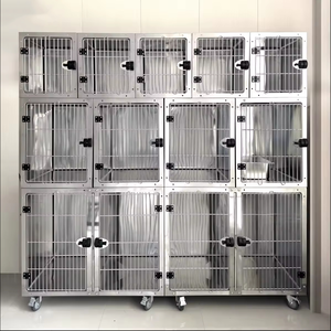 <span class=keywords><strong>Cage</strong></span> pour animaux de compagnie en acier inoxydable, grande taille, 3 étages, <span class=keywords><strong>cage</strong></span> pour chat et chien, <span class=keywords><strong>cage</strong></span> vétérinaire pour chat et chien, fournisseurs de cages vétérinaires - Product Image 1