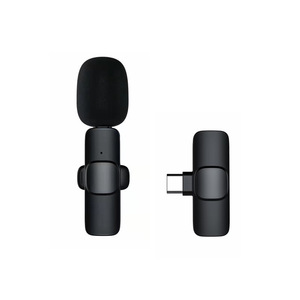 K1 Lavalier Micrófono inalámbrico Reducción de ruido inteligente Radio clara <span class=keywords><strong>Bluetooth</strong></span> Reverb Collar Micrófono con clips - Product Image 4