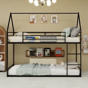 Cama Alta de Metal, Tamaño Individual, Color Blanco, Moderna, con Estructura de Acero Resistente para Dormitorio Infantil o Sala de Juegos - Product Image 5