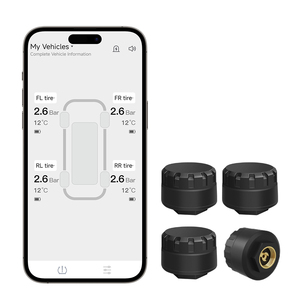 Système de surveillance de la pression des pneus TPMS Bluetooth universel pour <span class=keywords><strong>moto</strong></span>, voiture, camion avec affichage sur application mobile - Product Image 2