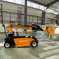 Nouvelle machine de levage de verre mobile de 3,5 m, 5 m, 800 kg, 500 kg, avec système de ventouse double et rotation à 90 degrés