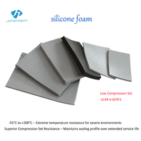 Mousse de silicone à cellules fermées modifiée HT800 résistante à l'huile, personnalisable par Johan, pour joints de machines industrielles, couleur personnalisable