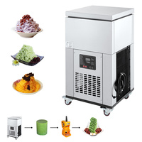 Machine à glaçons professionnelle 4 bacs 2,2 L en acier inoxydable avec moteur, 660W 220V, contrôle automatique, refroidissement par air, pour salons de desserts