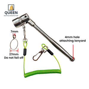 Clé à douille flexible pour échafaudage Linyi Queen 23,5 mm et poignée chromée 7/16 pouces - Product Image 2