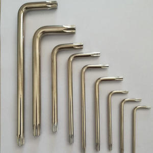 Jeu de clés hexagonales métriques Wan Zheng, tête en forme de fleur de prunier, 90 degrés, qualité industrielle, nickelé, acier 45, clé à douille Torx en forme de L - Product Image 1