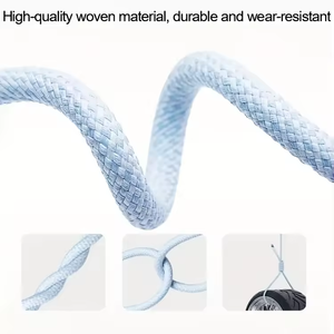 Universal 6A 66W <strong>3</strong> in 1 Super Charging USB Type-C Data Cable Nylon Braided Fast Charging Micro USB Charger Multi-function Cable - Product Image 5