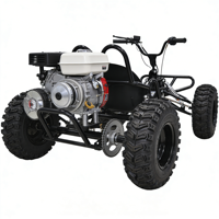Kart tout-terrain à essence toutes saisons, kart de course à quatre roues durable avec cadre antirouille pour toutes les saisons