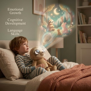Juguete de Peluche de Perezoso con IA Certificado CE CPC, Compañero Emocional, para Calmar al Dormir, Animal de Peluche Interactivo, Juguete de Aprendizaje Temprano - Product Image 2