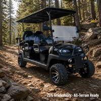 Carrito de Golf Eléctrico de Largo Alcance para 6 Personas con Motor de CA de 4KW y Estructura de Acero para Campos de Golf y Resorts