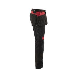 BLAKLADER - 155518609956C60 Pantalones Craftsman Negro/Rojo-EAN 7330509753217 PANTALONES DE TRABAJO CARGO - Product Image 4