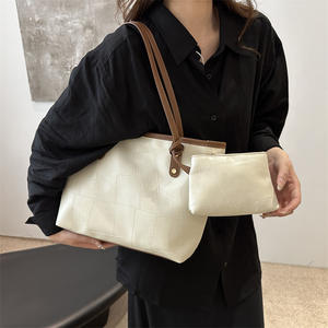 2 Stuks Set Draagtas Voor Dames Met Grote Capaciteit Mooie Persoonlijkheid Draagbare Schoudertas Met Rits - Product Image 4