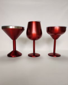 9oz Stainless Steel Margarita Tumbler Insulated <strong>Martini</strong> Tumbler Double Wall Cocktail Wine <strong>Glasses</strong> Champagne Goblet Cup - Product Image 3