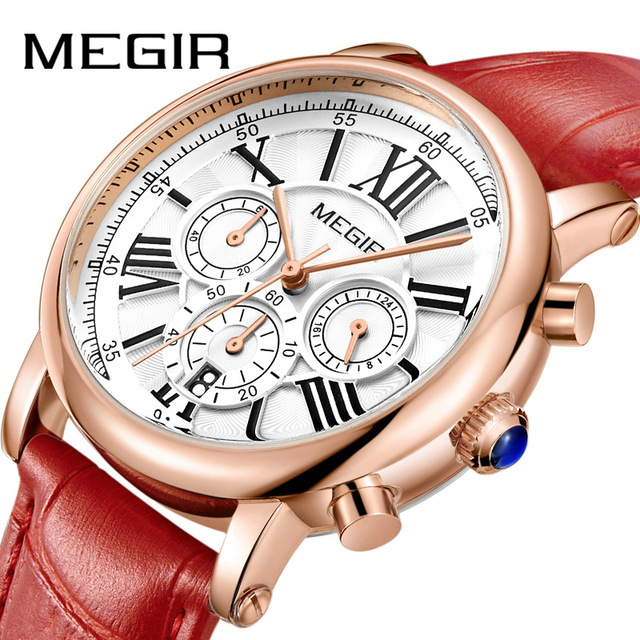 MEGIR Fashion Women Bracelet Watches Top Brand Luxury Ladies Quartz Watch Clock for Lovers Relogio Feminino Sport Wristwatches