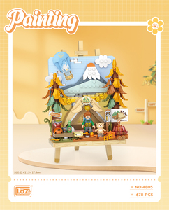 Voor Loz <span class=keywords><strong>Mini</strong></span> Blok 3d Assemblage Tekening Set 682Pcs Persimmon Model Speelgoedplezier En Educatieve 3D-puzzel - Product Image 6