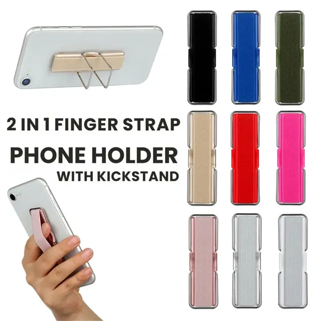 Hot Fashion Universal Finger Grip Strap Phone Holder with Sticky Pad for Smartphones IPhones IPads & Tablets