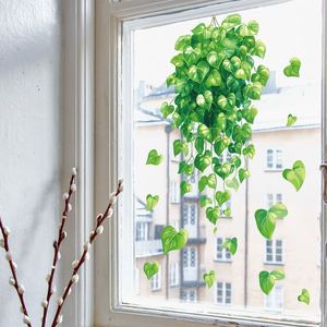Autocollants muraux en forme de vigne verte pour salon et chambre à coucher, plantes vertes, autocollants muraux imperméables autocollants - Product Image 4