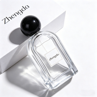 Expédition rapide, flacons de parfum vides en verre cylindriques de qualité supérieure, 30 ml, 100 ml, bouchon rond, vaporisateur à pression, flacons rechargeables portables