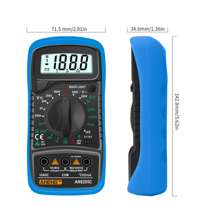 Gaqqee AN8205C 高精度 0.5% デジタルマルチメーター AC/<span class=keywords><strong>DC</strong></span> 電流計ボルトオーム熱電対テスター LCD バックライトポータブル - Product Image 6
