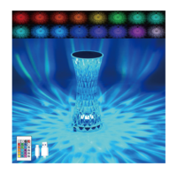 Hot 16 Couleurs Changeantes Rgb Touch Lampe Led Rose Cristal Lampe De Table Usb Romantique Led Rose Cristal Lampes De Bureau Pour Chambre Salon