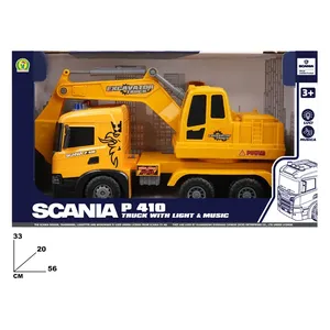Camión Excavador Scania P 410 con Luz y Música, Vehículo de Juguete de 56 cm - Product Image 1