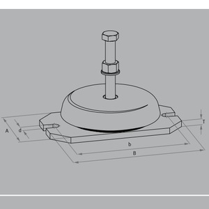 Pieds de support pour machines série Effbe Lm, en acier inoxydable, amortisseurs industriels, support actif et passif - Product Image 2