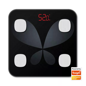 Tuya APP Smart <span class=keywords><strong>Scale</strong></span> mit <span class=keywords><strong>OEM</strong></span> Pattern Design Elektronische Waage für BMI Bathroom Smart <span class=keywords><strong>Body</strong></span> Scales - Product Image 1