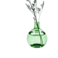 Fournisseur direct d'usine, vase à fleurs séchées hydroponique miniature de style européen en verre borosilicate de haute qualité, surface peinte à la main
